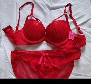Red Lingerie Set