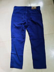 Royal Blue Cropped Capri Pants