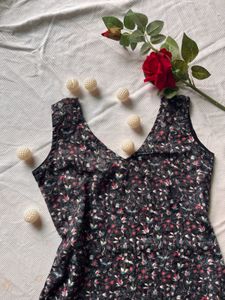 Floral Print Mini Kurta