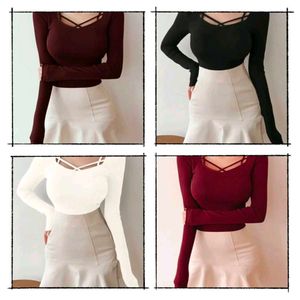 New koren squre neck full sleeve tops for womens