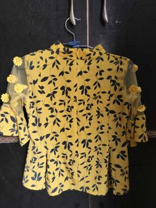 Yellow Floral Top