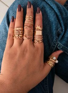 Gold Rings Set