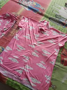 Cute Cloud Pajama Set Night Suit
