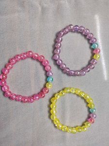 Handmade Beaded Bracelet Set of 3 for trio