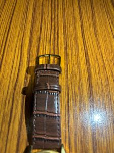 Titan Men Lether Watch With Brown Strap New Condit