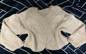 Aesthetic Crop Sweater❄️☃️