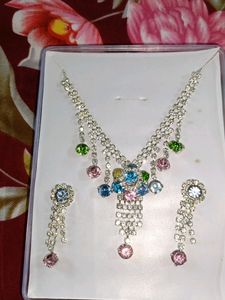Branded Diamond Multicolour Necklace