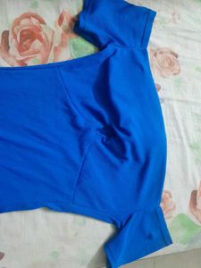 Blue  Off Shoulder Bodycon