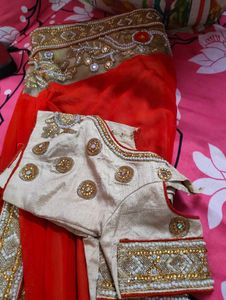 Gorgeous saree with blouse