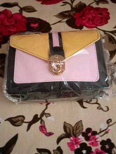 New Yellow &amp; Pink Sling Bag