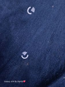 Printed Navy Blue Shirt ( L - Size )💙