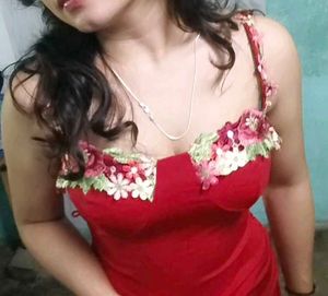 Red Floral Bodycon Dress