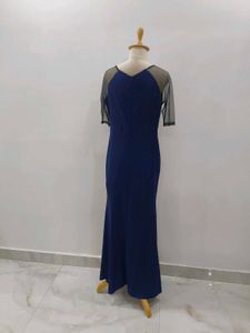 Elegant Navy Blue Maxi Dress