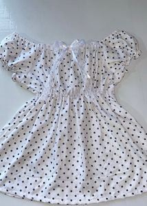 Polka Dot Babydoll Top🌸✨