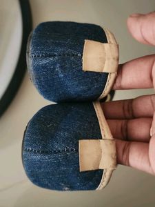 Blue Denim Flats