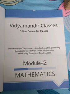 Vidyamandir Maths Module 2