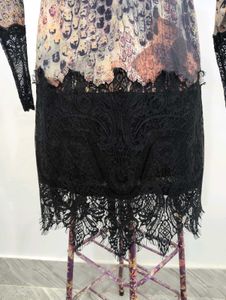 Lace Trim Sheath Dress