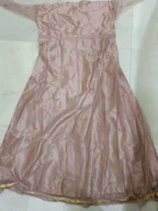 Net Semi Stitched Gown