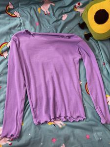 Purple Long Sleeve Top