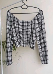 Ruched Cropped Top