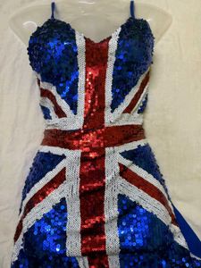 Sequin Union Jack Bodycon Dress