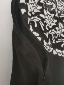 Black &amp; White Floral Dress