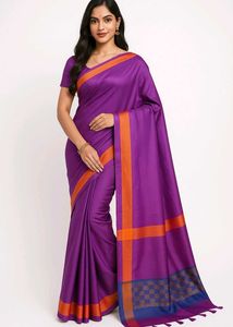 Elegant Purple Saree