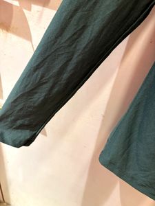Beautiful Green Lace Trim Top