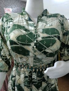 Ethnic Gown With Belt