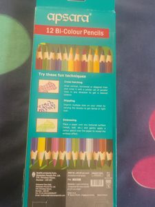 12 Bi-colour Pencils