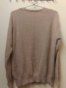 Cozy Beige V-Neck Sweater