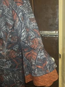 Open wooden Shrug-Bohemian Print