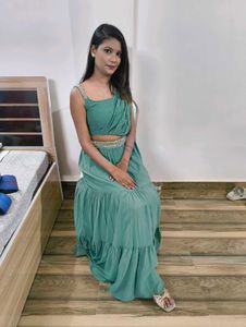 Elegant Green Lehenga Set