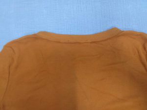 ZARA Orange V-Neck Tee