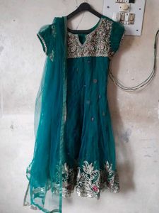 Elegant Green Anarkali Kurta