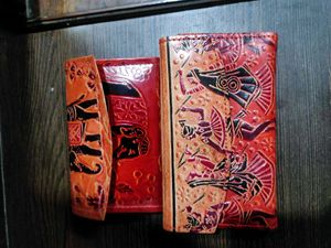 Shantiniketan leather wallets (2 pcs)