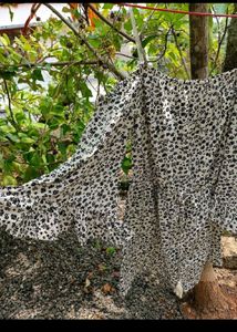 Blus Floral Off-Shoulder Dress large size