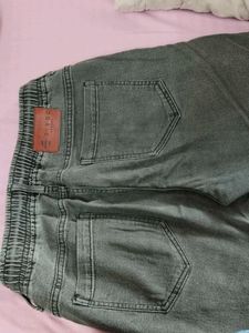 Stylish Grey Denim Joggers