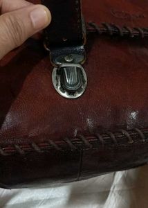 Vintage Leather Crossbody Bag