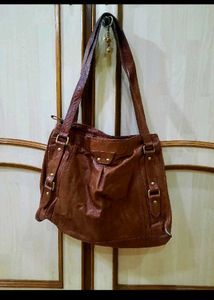 Brown Leather Shoulder Bag