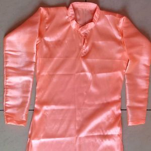Girls Silk Trouser Kurti Set