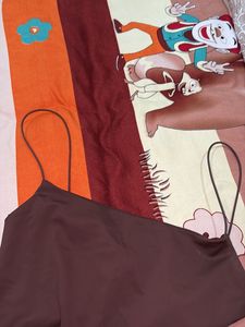 Zara Brown Bodycon Dress