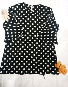 Black Polka Dot Top
