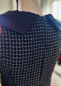 Chic Black Tweed Dress