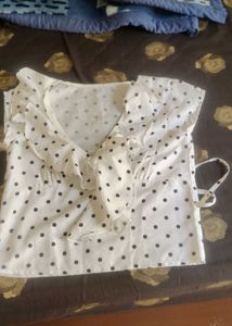 Polka Dot Print Top