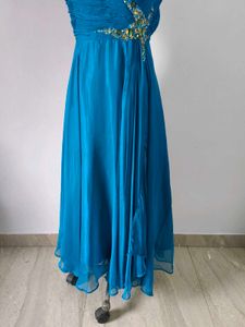 Teal Embellished Gown