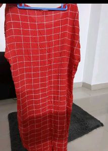 Red Chic Plaid Shift Dress