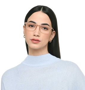 Lenskart Matte Pink Full RimRectangle Air