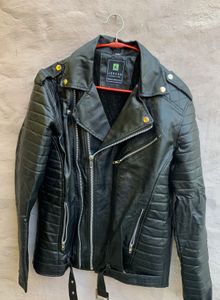 Jordan orignal Black Leather Jacket michael b