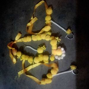 Haldi ceremony, Bridal jewellery set but no earing